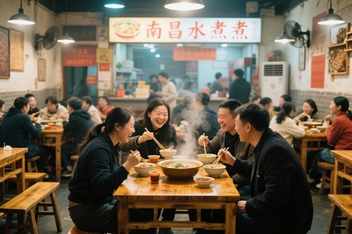 生意火爆的南昌水煮店