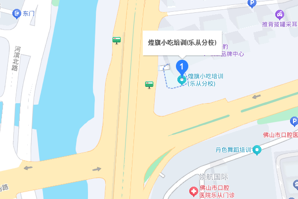 煌旗小吃培训乐从校区地图