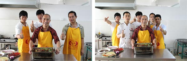 深圳沙井煌旗重庆烤鱼培训学员合影